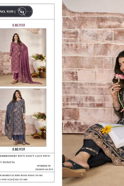 Laxmi Adah D.No. 9159 ladies cotton suits wholesalers