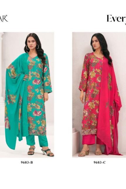 Glossy Everbloom Vol-02 muslin ladies suits wholesalers
