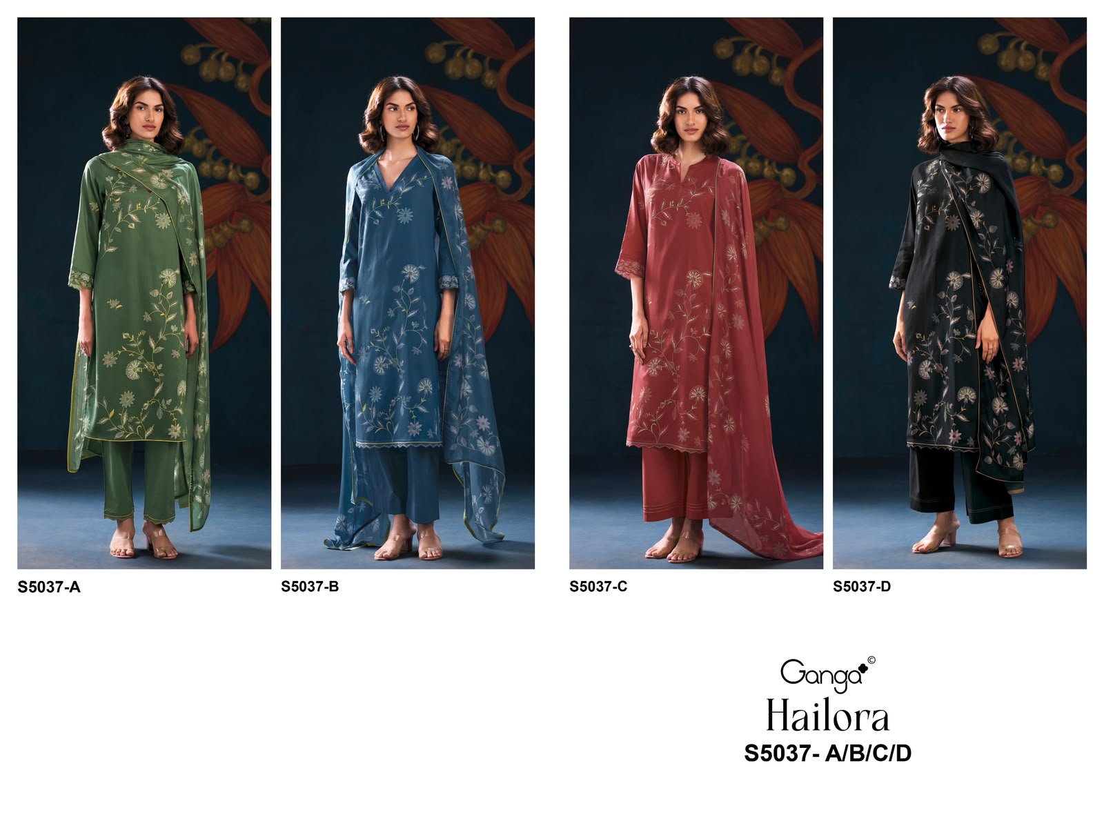 Ganga Hailora 5037 cotton satin wholesalers