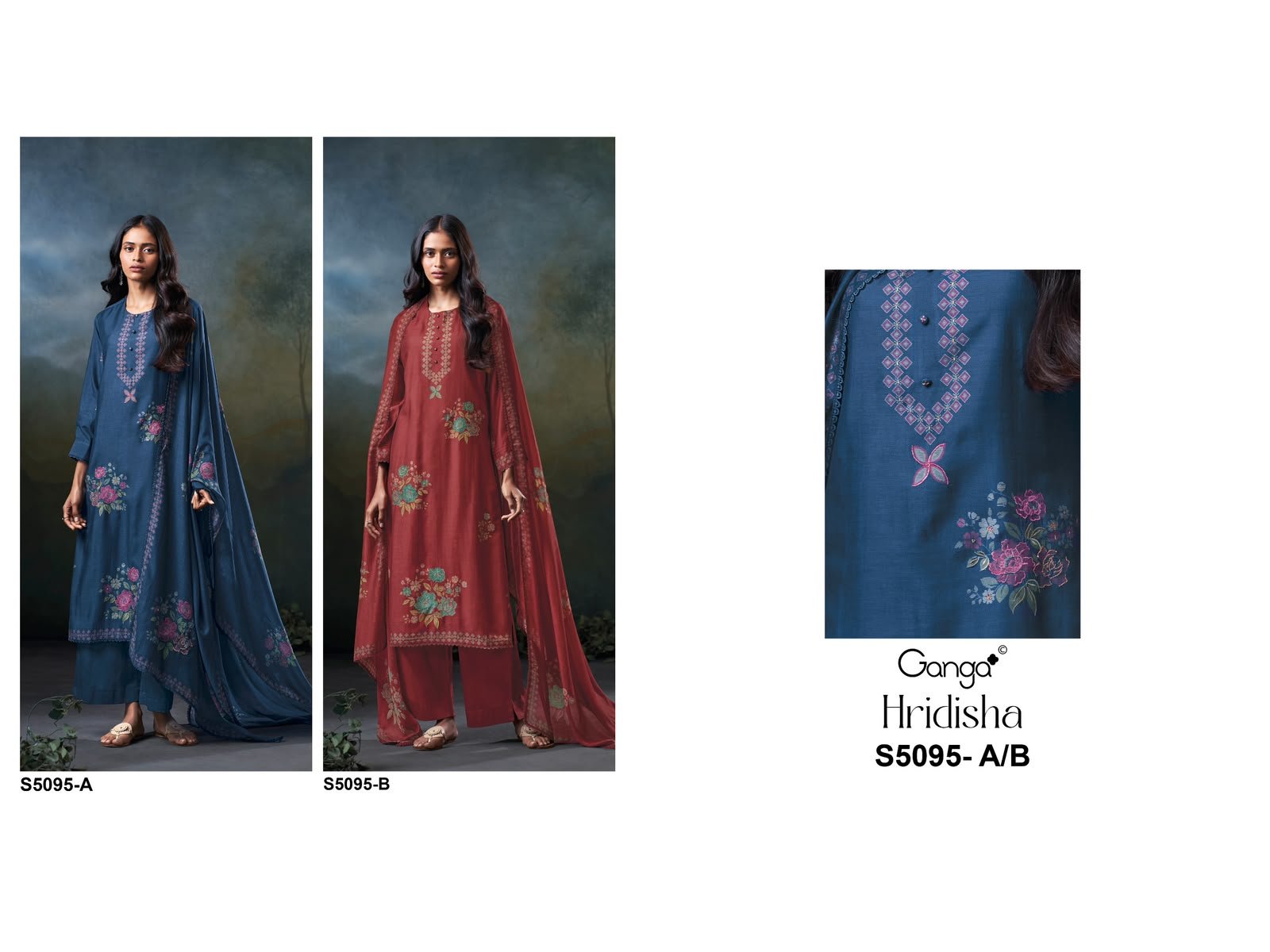 Ganga Hridisha 5095 ladies suits wholesalers