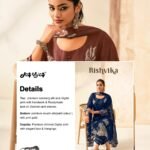 Jay Vijay Rishvika 3318 Bemberg Silk Slub Suit - 4 Designs @ ₹2090 | Hand Work Chinnon Dupatta