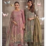 Jay Vijay Terina 3311 Tissue Chanderi Digital Suit - 4 Designs @ ₹2075 | Hand Work Lace