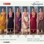 Salvi Fashion Sameera Vol 2 Jam Cotton Handwork Suit - 8 Designs @ ₹1030 | Pure Chiffon Dupatta