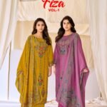 Kesar Fiza -1  Vintage Gadwal Silk Suit - 4 Designs @ ₹830 | Hand Work Digital Print