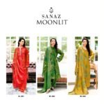 Sanaz Moonlit Viscose Silk Handwork Suit - 3 Designs @ ₹2195 | Zari Lace Dupatta