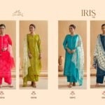 Shiddat Iris  Muslin Digital Print Suit - 4 Designs @ ₹1340 | Organza Lace Patch Work