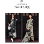 Varsha two of a kind 24  Muslin Suit - 2 Designs @ ₹2480 | Placement Lace Patchwork Dupatta