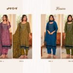 Jay Vijay Kassira Bemberg Silk Mirror Work Suit - 4 Designs @ ₹2490 | Digital Print Lace Muslin Dupatta