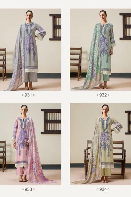 Kimora Impirial Pure Muslin Digital Print Suit