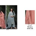 Ganga Fleura 5130 Habutai Silk Embroidered Suit - 2 Designs @ ₹2650 | Organza Dupatta