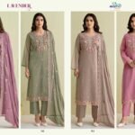 Avon Lavender Simmer Silk Parsi Ghara Suit - 4 Designs @ ₹1895 | Chinnon Dupatta