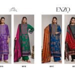 Shiddat Enzo 801 Digital Printed Viscose Muslin Mirror Work Suit