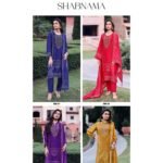 Varsha Shabnama Premium Russian Woven Digital Print Embroidered Suit