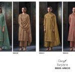 Ganga Keyara 5232 Premium Corduroy Printed Stone Work Suit