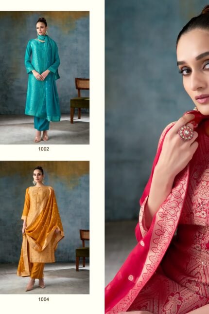 Kesar Swara Pure Banglory Silk Jacquard Handwork Suit