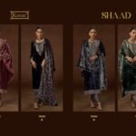 Kesar Shaad Pure Viscose Velvet Embroidery Suit - 4 Pcs Rate 2695