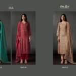 Omtex Ira Russian Silk Digital Print Patch Suit - 3 Pcs Rate 2095