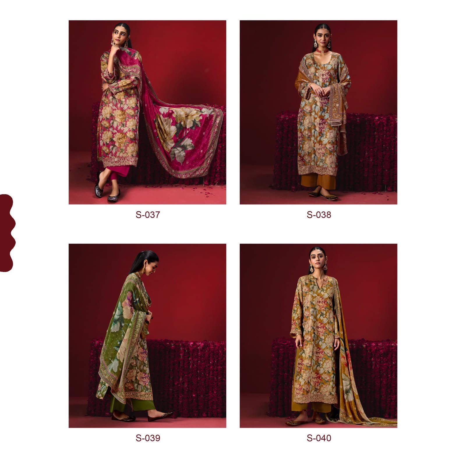 Kimora Gulaab Pure Kanjivaram Weaving Suit - 4 Pcs Price 2890