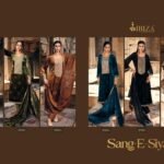 Ibiza Sang E Siyah Pure Velvet Brasso Jardoshi Handwork Suit - 6 Pcs Rate 3350
