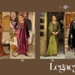 Kilory Trends Legacy Pure Velvet Embroidery Handwork Stone Suit - 4 Pcs Rate 2995