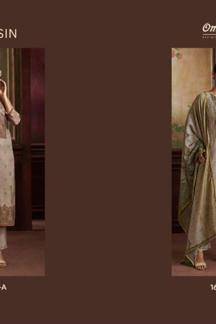 Omtex Tamsin Radiant Silk Digital Print Handwork Suit - 2 Pcs Rate 2595