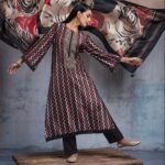Naariti Aayun Silk Printed Neck Embroidery Handwork Suit - 2 Pcs Rate 2495