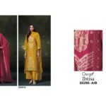 Ganga Ibtisa 5295 Premium Viscose Silk Jacquard Handwork Swarovski Suit - 2 Pcs Rate 2440