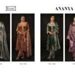 Kesar Anaya Pure Viscose Velvet Elegant Embroidery Work Banarsi Jacquard Suit - 4 Pcs Rate 2895
