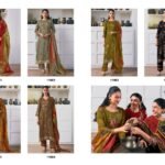 Jay Vijay Arundhati Pure Bemberg Muslin Silk Jack Digital Print Embroidery Daman Lace Suit - 6 Pcs Rate 2190
