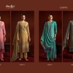 Omtex Cerys Pure Pashmina Digital Print Embroidery Shawl Suit - 4 Pcs Rate 1895