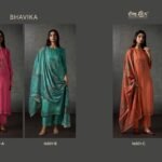 Omtex Bhavika Dutch Silk Digital Print Embroidery Muslin Silk Suit - 3 Pcs Rate 2195