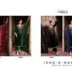 IBIZA Ishq-E-Haqiqi Premium Velvet Collection Pure Viscose Velvet Beads Handwork Brasso Digital Print Suit - 4 Pcs Rate 2795